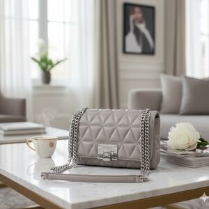 Michael Kors vivianne sloan pearl grey shoulder bag